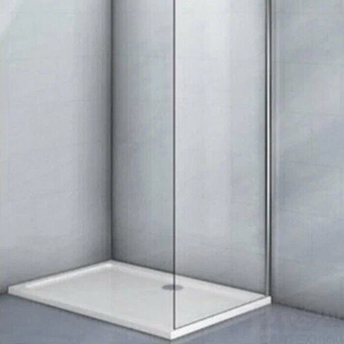 Veconi KP04-80-01-19C3 боковая панель 80х195 см, профиль хром, стекло прозрачное