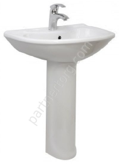 Престиж умывальник белый с пьдесталом 63,5 Оскольская Керамика