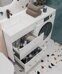 Urban 600-0-2 тумба подвесная белая для ванной комнаты с раковиной-столешницей над стиральной машиной Kamilla 120