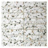 Terrazzo color мозаика из керамогранита на сетке Bonaparte