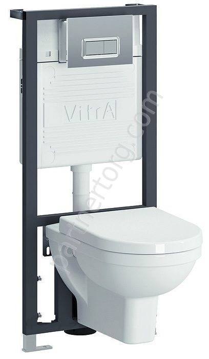 Vitra инсталляция с унитазом подвесным From 300 и сиденьем с микролифтом