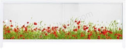 Цветочная элегия  Ультра легкий Арт экран под ванну пластик 1,48 м,  1,68м