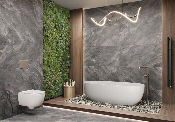 Argenta Color LCM керамогранит серый матовый 120х60см