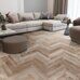 CronaFloor Herringbone Дуб Лилль H007 SPC замковая кварцвиниловая плитка, 4,5 мм