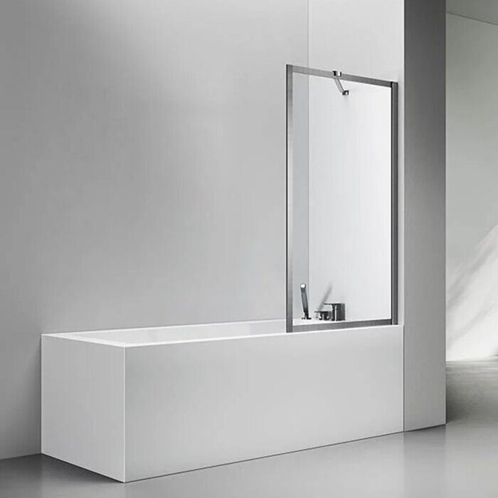 Veconi PL85GR-70-01-C7 шторка на ванну 70х150 см, профиль брашированный графит