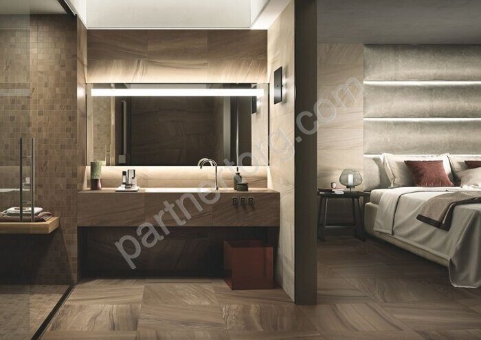 Wonder Moka натуральный керамогранит темно-коричневый Italon 30х60см