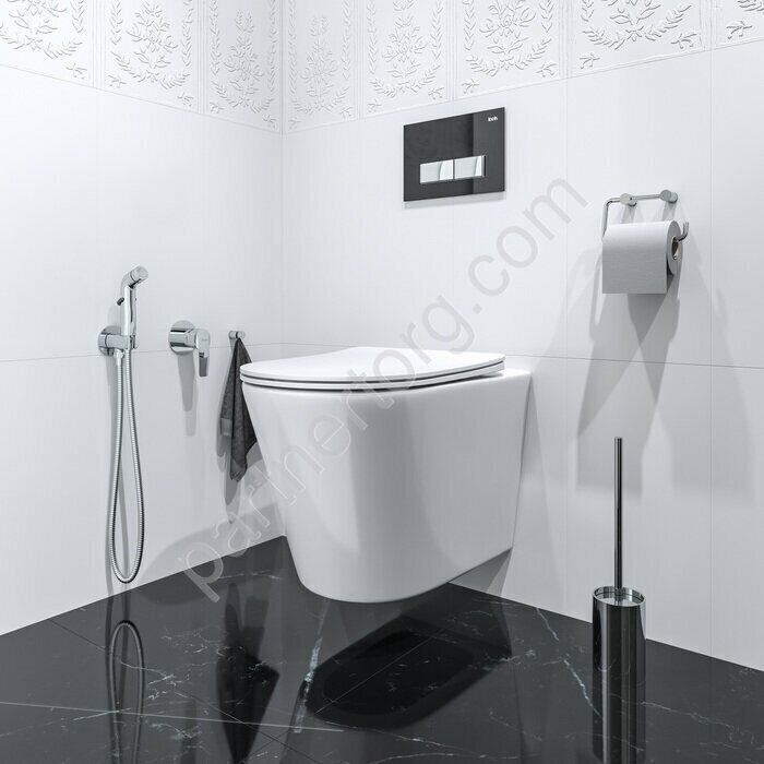 Ray Iddis хром, встраиваемый смеситель с гигиеническим душем RAYSBR2i08