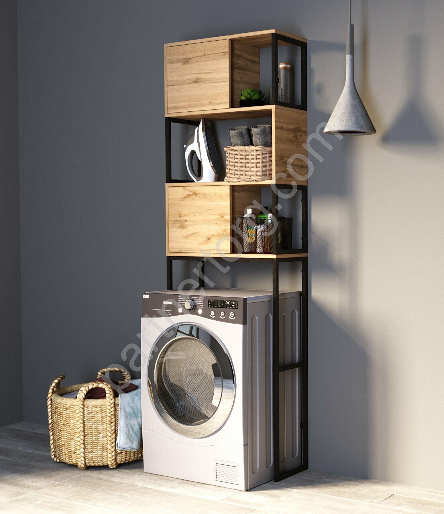 Grunge Loft 200*66 Дуб вотан  Marka One шкаф универсальный