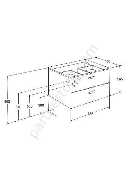 Victoria Nord  60 белый тумба для ванной комнаты под раковину Roca