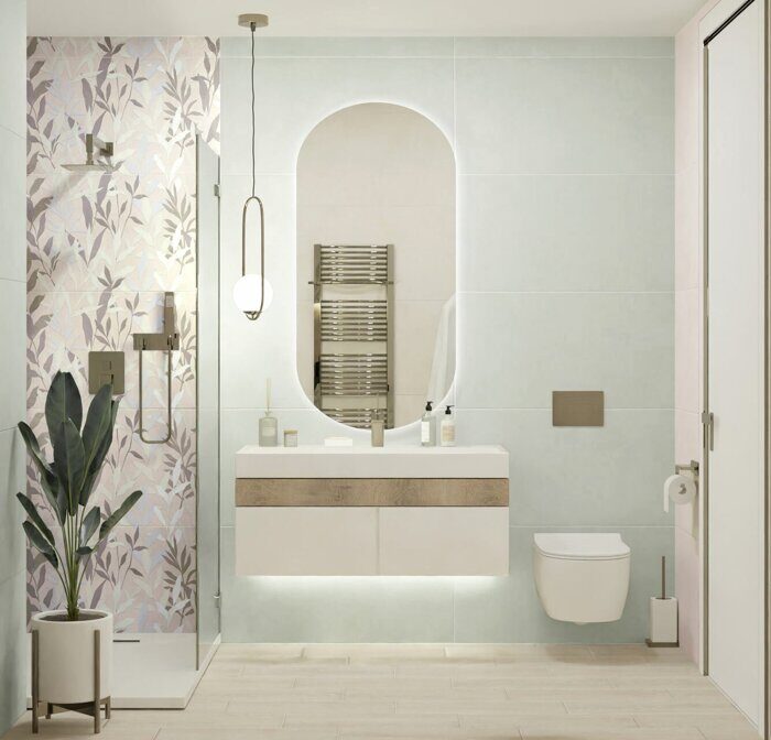 Мечта мятный керамогранит матовый Global Tile 50х100см