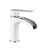 HB13505-8 Haiba Смеситель для раковины, водопад, латунь, белый-хром