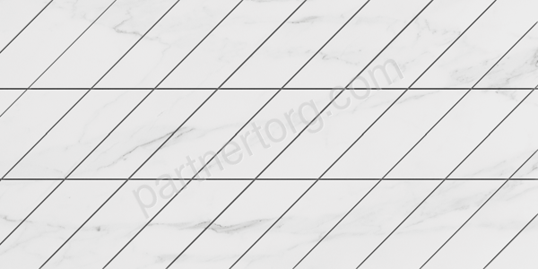 Supreme Corner Platinum SM01 платина неполированный керамогранит 30х60см Estima Фальшмозаика левый