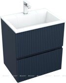 Джейн 60 тумба маренго для ванной комнаты с раковиной-столешницей Фортуна 60 Aquanet