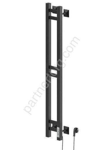 Robe-1 120/10 черный матовый полотенцесушитель электрический кабельный Ника