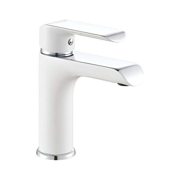 Rose R2101F смеситель для раковины, хром/белый