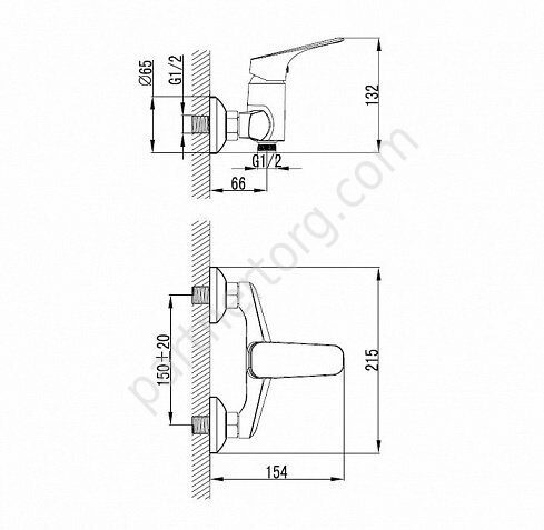 Vinsente Iddis смеситель для душа VINSB00i03WA