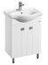Фиджи 60 см тумба белая для ванной комнаты с раковиной Селигер 60 Aquaton