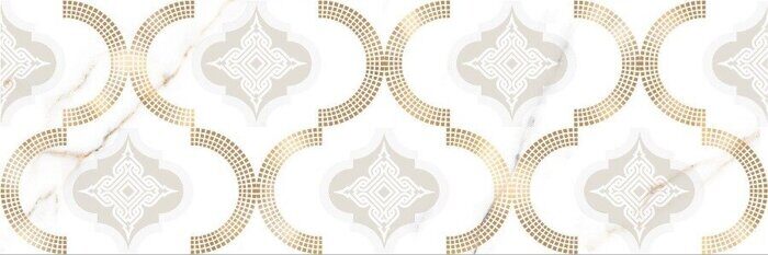 Umberto декор светло-бежевый глянцевый 30х90см Alma Ceramica DWU93UMB04R