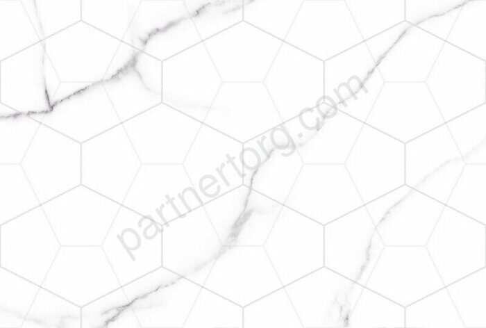 Vega белая декоративная вставка 40x27см Global Tile