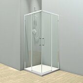 Veconi RV47-90-01-C4 душевой угол 90х90x195 см, дверь раздвижная, профиль хром