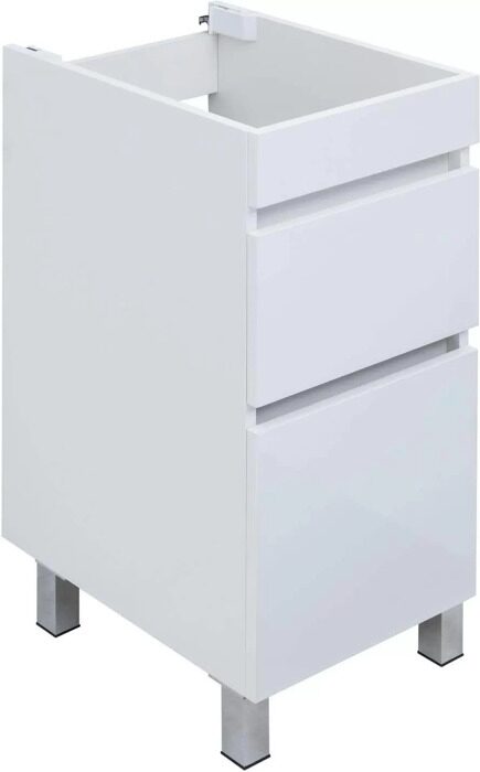 Вега 40 тумба белая для ванной комнаты 2 ящика Aquanet