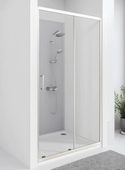Cube WTW-120-C-CH душевая дверь откатная 120 см, стекло прозрачное, профиль хром
