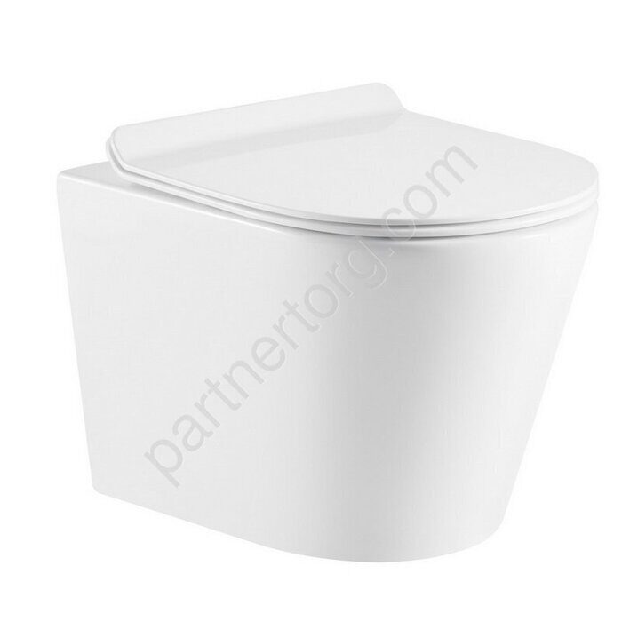 Calypso CS53EP подвесной безободковый унитаз с крышкой-сидением, микролифт