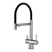 S70.63.05 Splenka Смеситель для кухни со съемным изливом и подключением фильтра питьевой воды, сатин