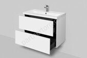 Gem AM.PM тумба под раковину подвесная, 75 см, 2 ящика, белая  с раковиной