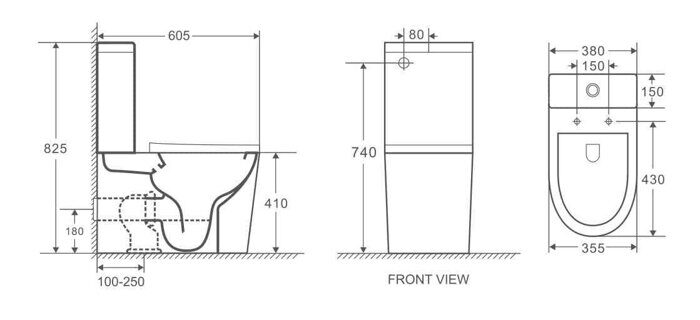 Grossman GR-4450SQ напольный безободковый Торнадо унитаз белый с сидением