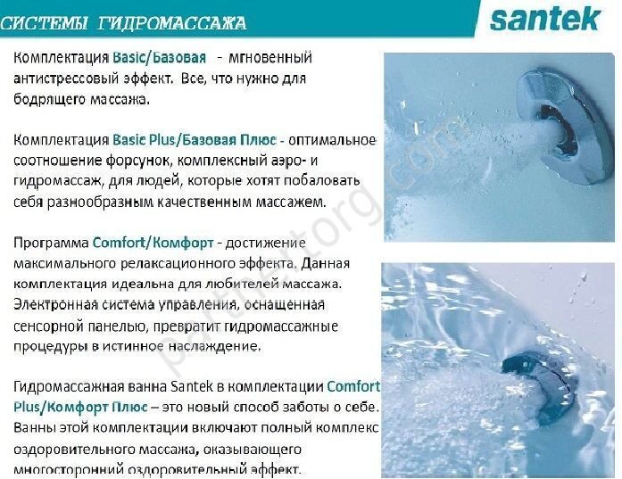Канны 150х150см угловая акриловая ванна Santek