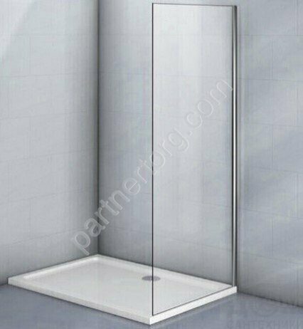 Veconi KP07-90-01-C4 боковая панель 90х195 см, профиль хром, стекло прозрачное