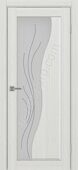 Сицилия 720.21 линии межкомнатная дверь ясень серебристый со стеклом мателюкс