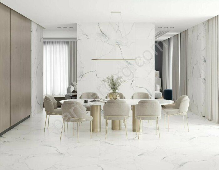 Iceberg белый матовый керамогранит Kerranova 120х60см К-2001/MR