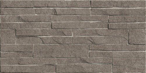 Discover настенная плитка коричневая матовая декофон 25х50см Alma Ceramica TWU2550DCV24