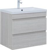 Нота new 75 тумба дуб холден для ванной комнаты с раковиной-столешницей Нота 75 Aquanet