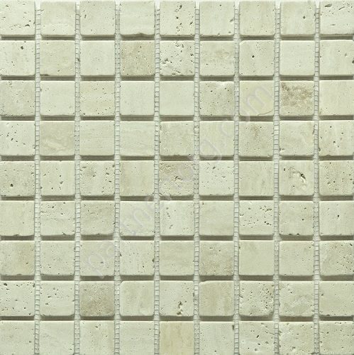 Travertine Classic Tum 15х15 серая Orro Mosaic каменная мозаика