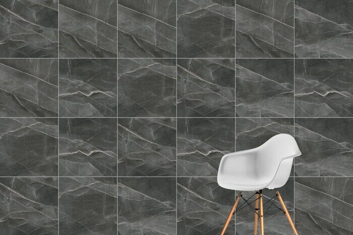 CityMarble калакатта блэк R9 керамогранит лаппатиров 60х60см Vitra