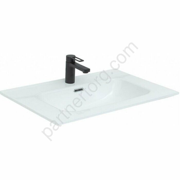 Flat 50 раковина-столешница белая матовая Aquanet