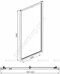 Aquanet Alfa NAA6422, 00210022, душевая дверь складная, 100х200 см, прозрачное стекло