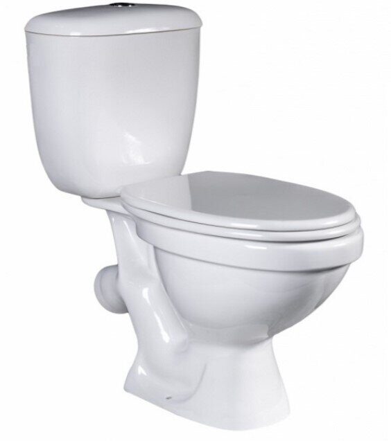 Универсал Цоп унитаз-компакт напольный, косой выпуск, бачок Евро. с сидением