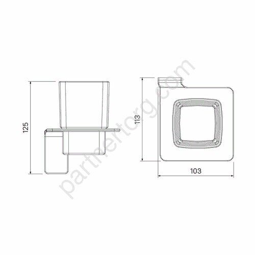 Slide Iddis подстаканник одинарный SLIGMG1i45