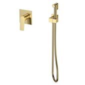 S30.53.03 Splenka Смеситель с гигиеническим душем встраиваемый, сатин золотой