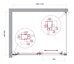 BelBagno LUCE-AH-1-110/90-C-Cr душевой уголок 110х90х195 см, дверь раздвижная, стекло прозрачное, профиль хром
