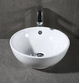 Grossman GR-3014 накладная раковина белая с переливом, без отверстия под смеситель