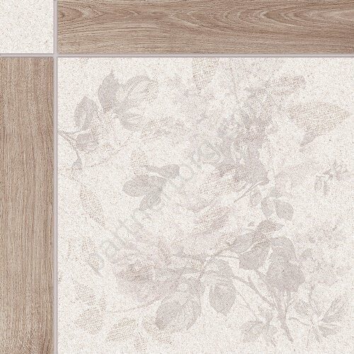 Driada светло-бежевый Орнамент грес плитка керамогранит 41,5x41,5см Global Tile