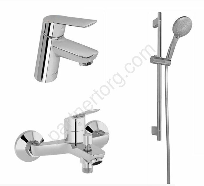 Lucien комплект смесителей для ванны со стойкой и раковины Jacob Delafon E20850RU-CP