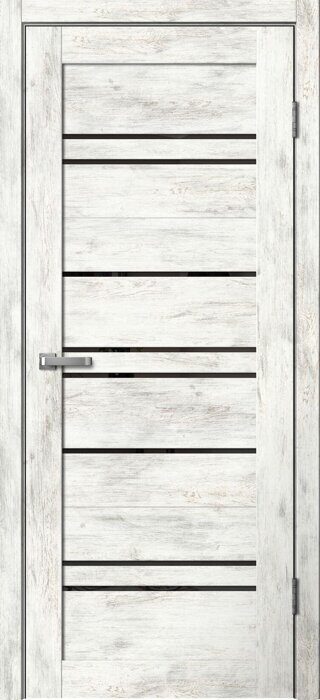 B02 Barn FlyDoors дверь межкомнатная ель альпийская черное стекло