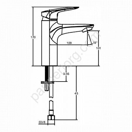 Elite Jacob Delafon комплект смесителей для ванны 3 предмета E32911RU-CP