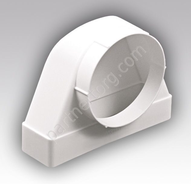 Соединитель угловой для плоских каналов СКФП, D 100 мм 204х60 мм